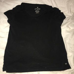 Black v-neck